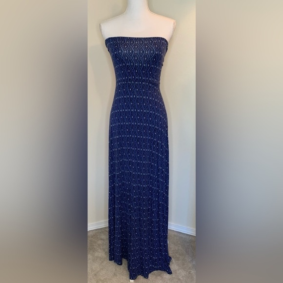 Mudd Dresses & Skirts - Mudd Strapless Maxi Dress Blue Women Size Small